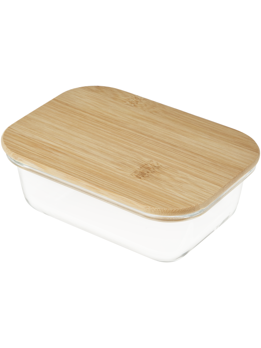 Glass Container With Bamboo Lid 10x15cm (2)
