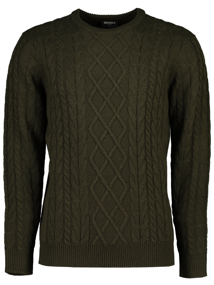 Olive Green Knitwear Sweater