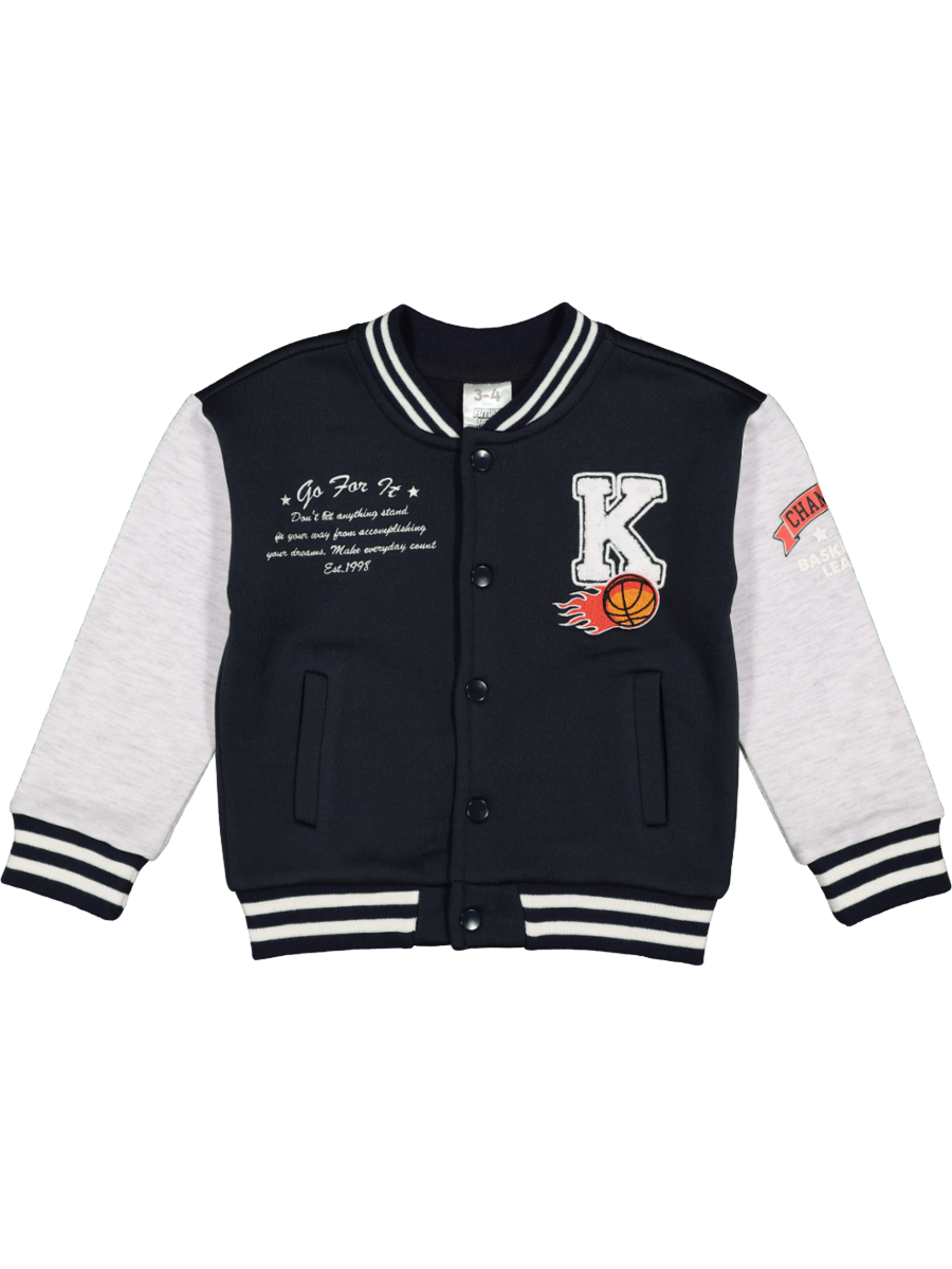 Blue College Jacket