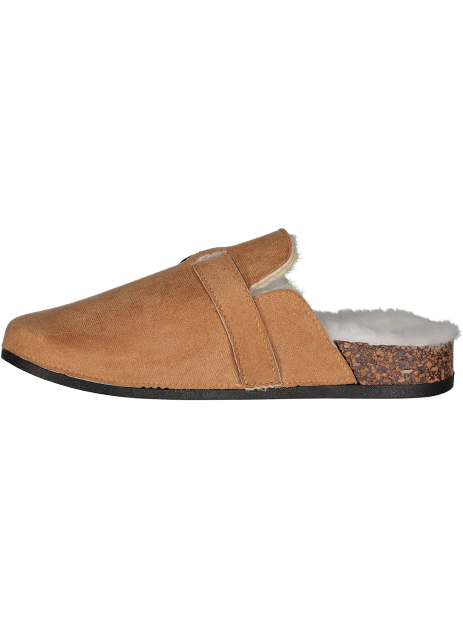 Faux Fur Brown Sandals