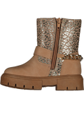 Tan Leopard Print Ankle Boot