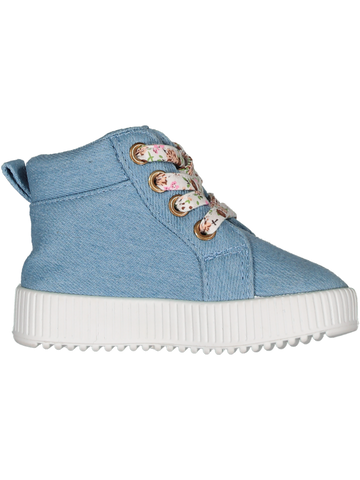 Hi-Top Denim Sneaker