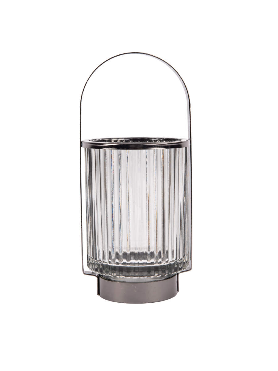 Glass Grey Trim Lantern