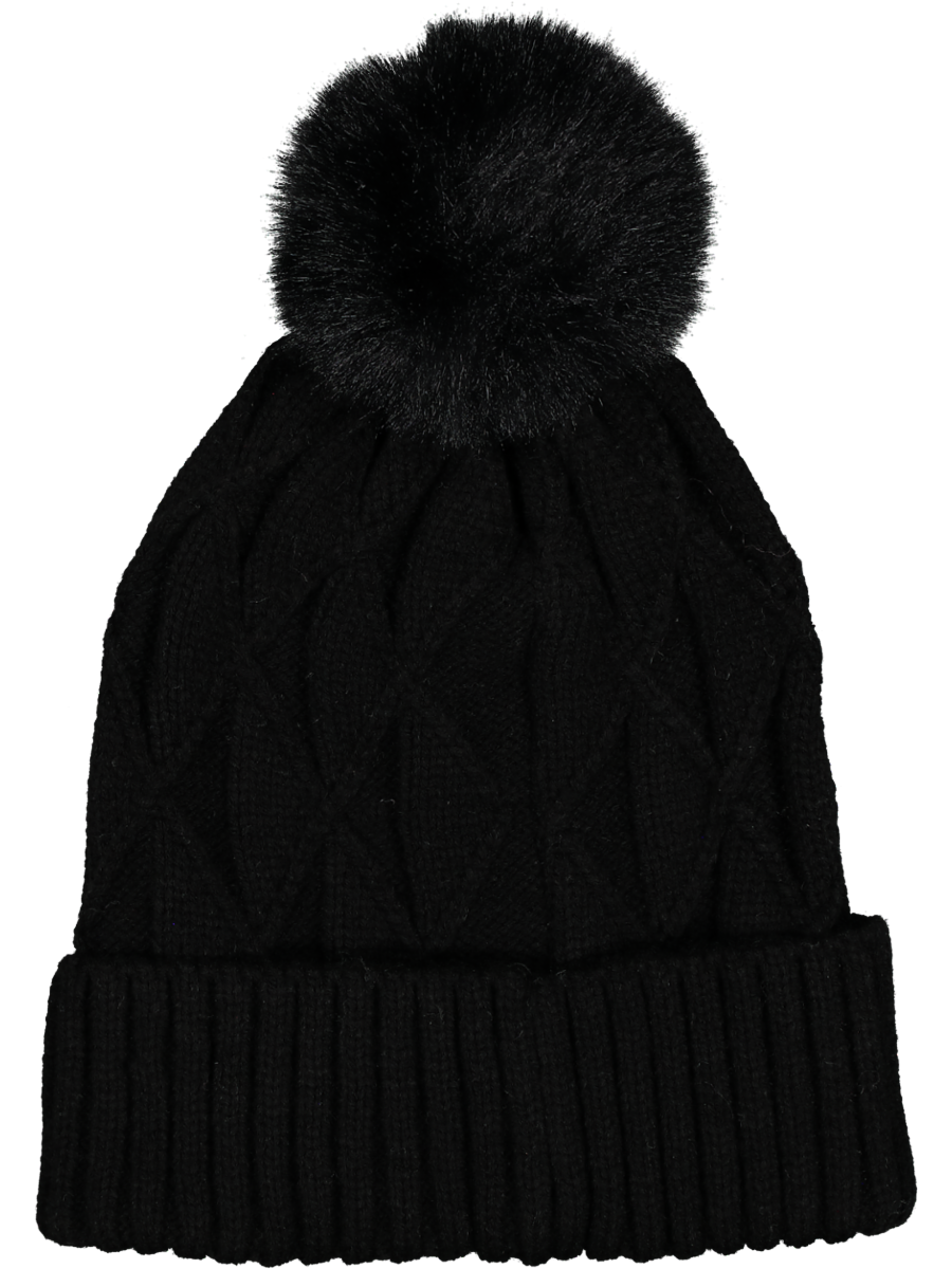 Multi Colour Knit Pom Pom Beanie