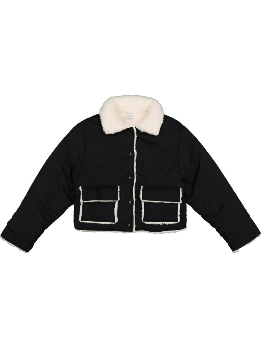 Crop Teddy Jacket