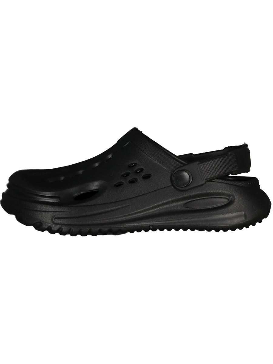 Black Moulded Sandals