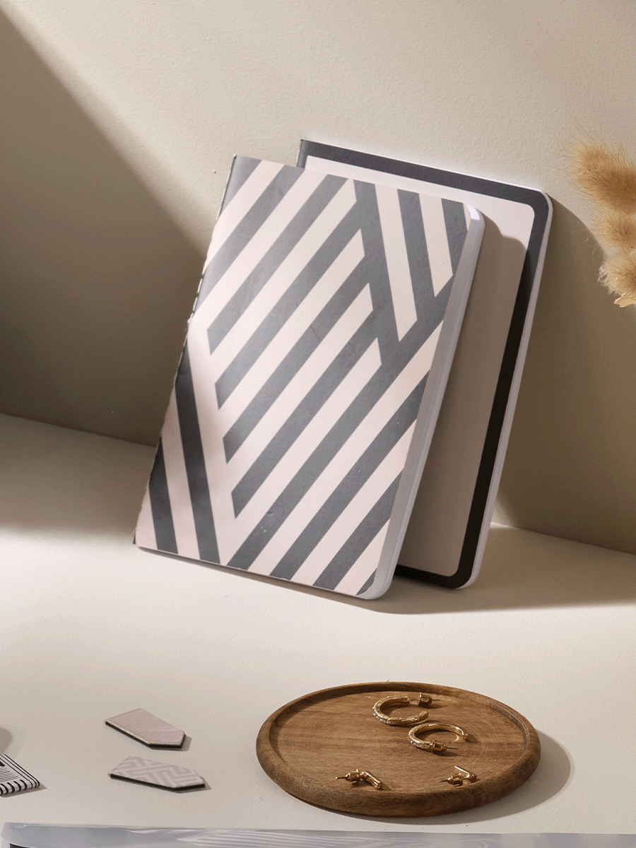 A6 Natural Notebook Set 3 Piece