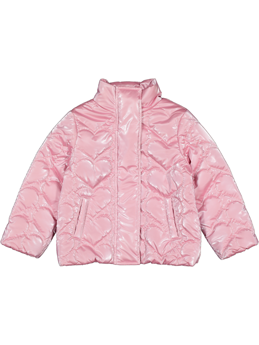 Pink Shiny Puffer Jacket