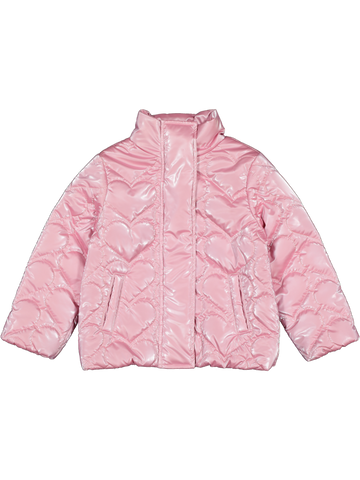 Pink Shiny Puffer Jacket