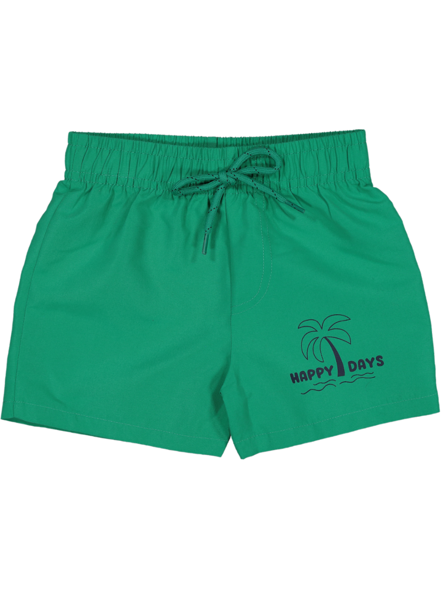 Green Printed Shorts