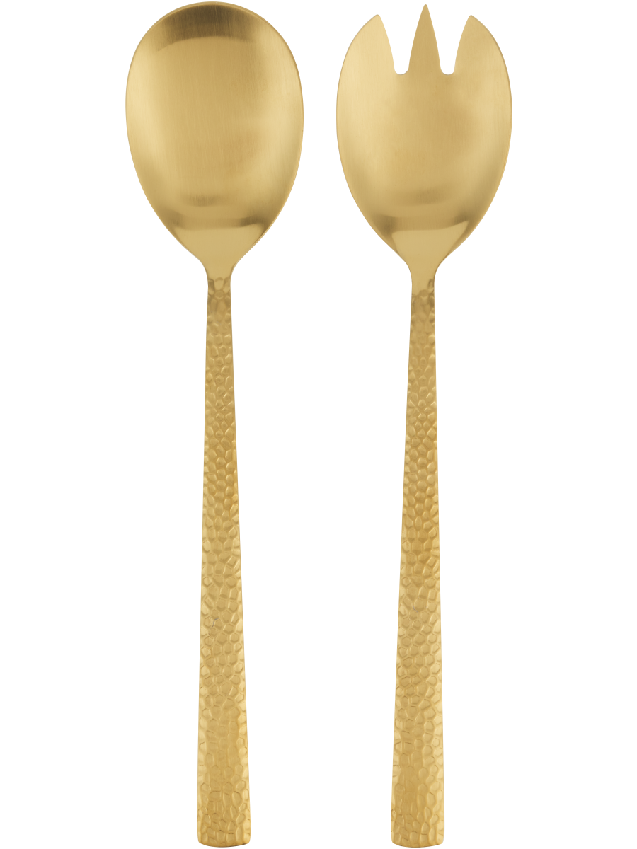 Gold Salad Server Set