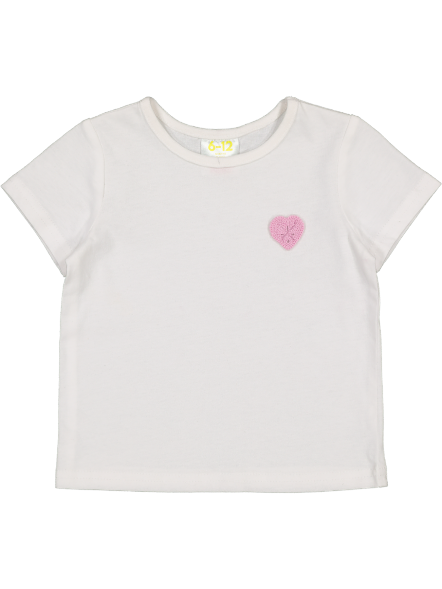 Pink Heart Printed T-Shirt