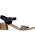 Black And White Block Heel