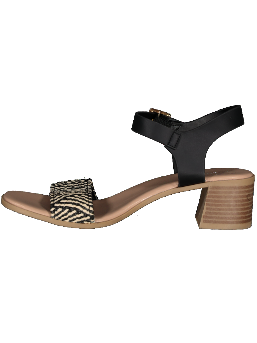 Black And White Block Heel