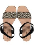Black And White Block Heel