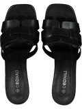Black Faux Leather Heel (2)