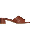 Brown Faux Leather Heel
