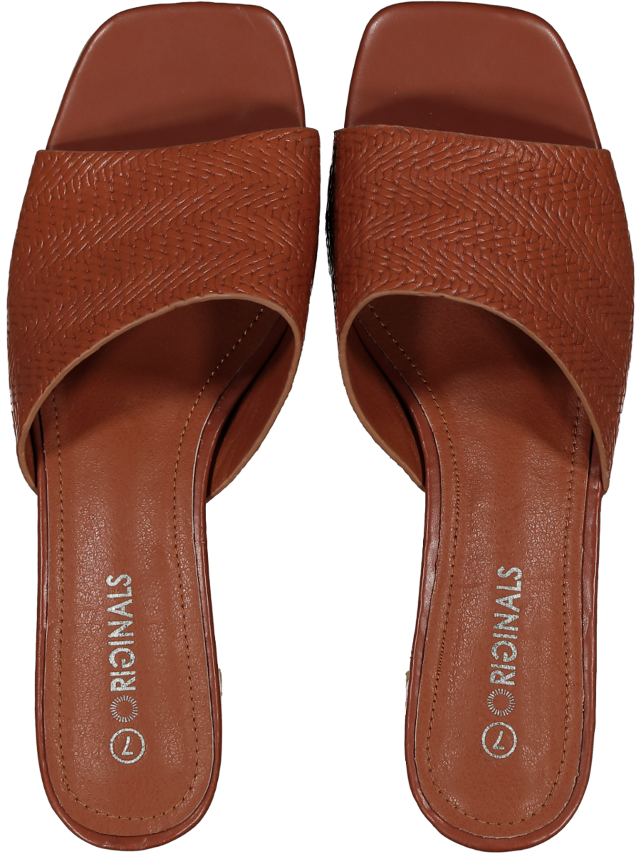 Brown Faux Leather Heel (2)