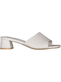 Matte White Mule Heel