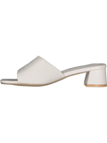 Matte White Mule Heel