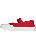Red Canvas Mary Jane