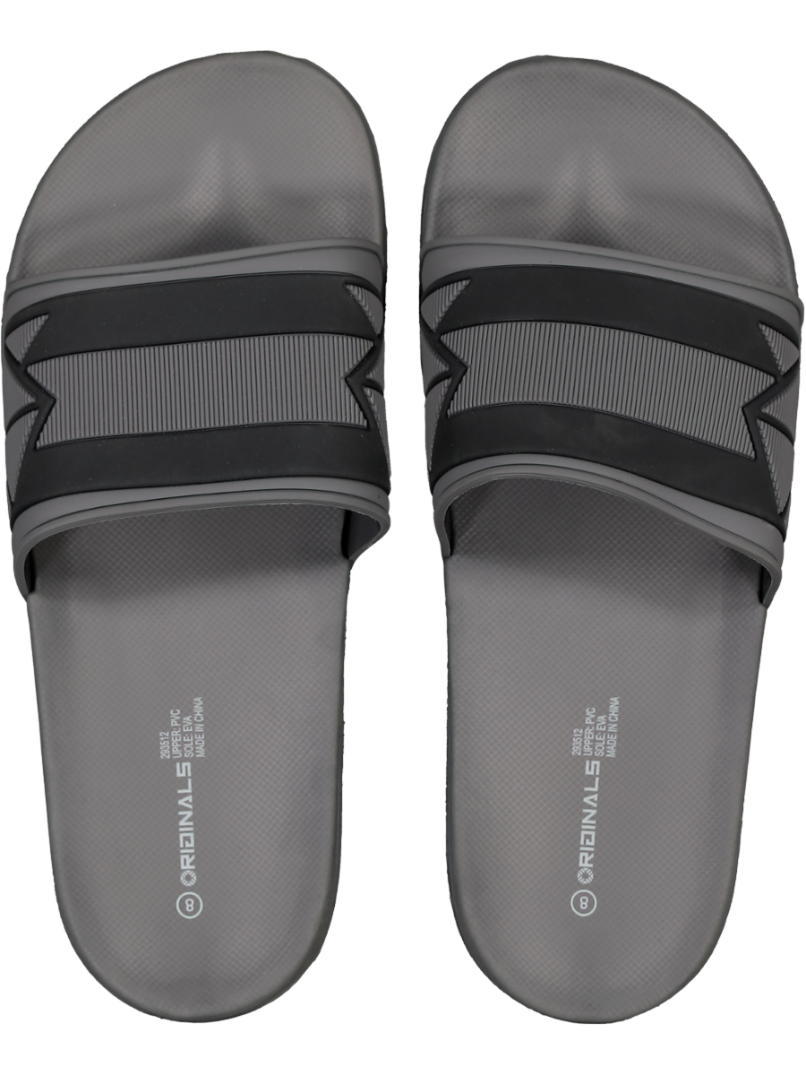 Grey Slider Sandals