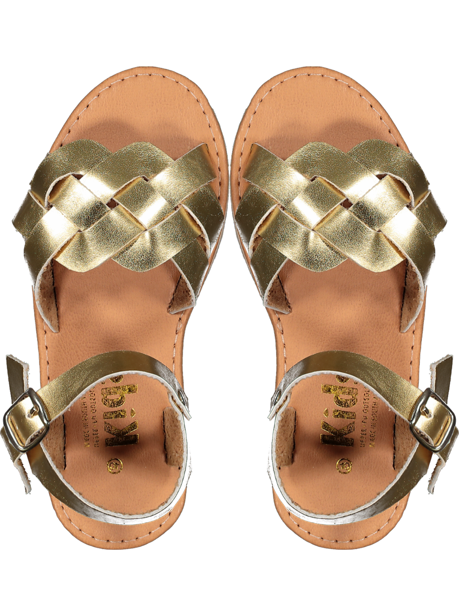 Gold Backstrap Sandals
