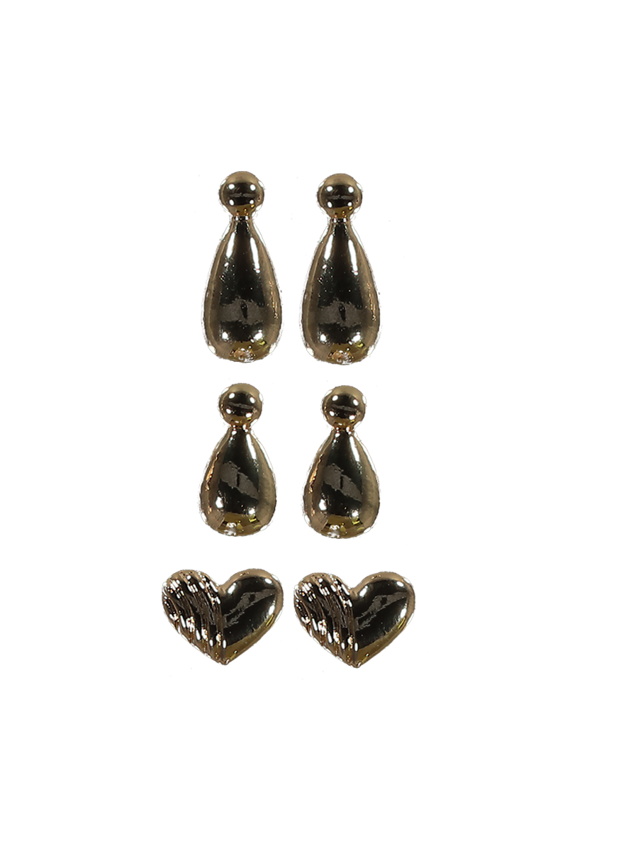 3 Piece Shape Earrings