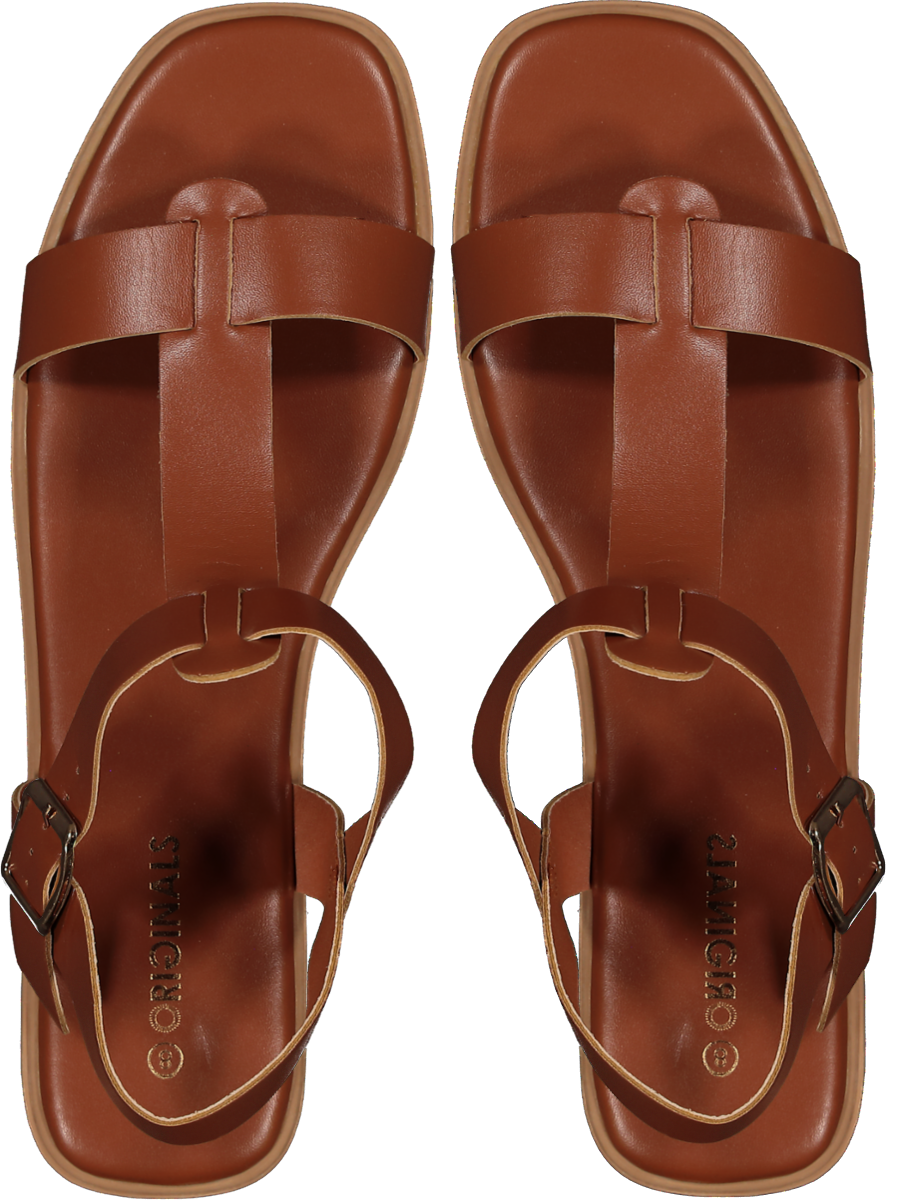 Brown Backstrap Sandals