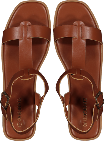 Brown Backstrap Sandals