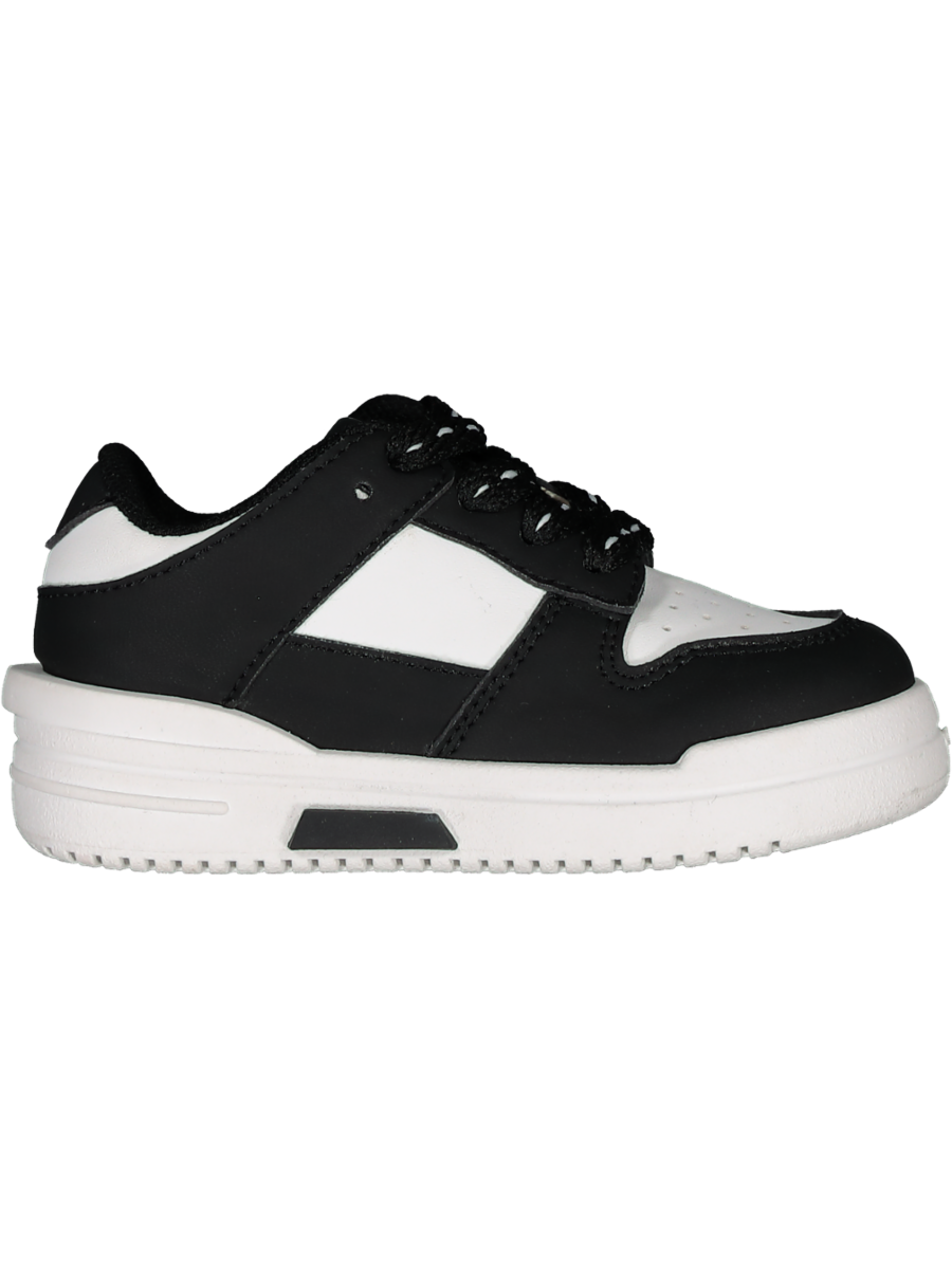 Black And White Low-Top Sneakers