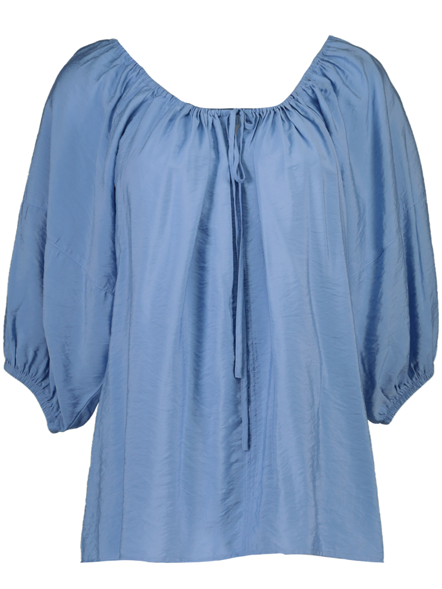 Blue Woven Blouse
