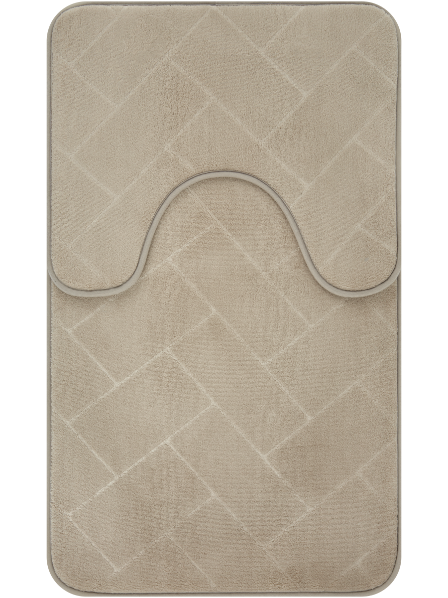 Embossed Foam Bath Mat Set