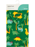 Kids Hooded Beach Towel Dino (2)