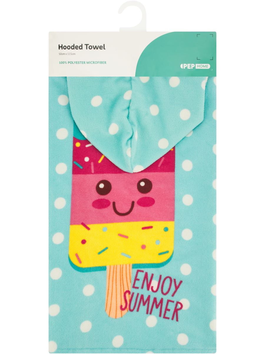Ice Cream Kids Hooded Beach Towel (2)