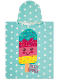 Ice Cream Kids Hooded Beach Towel