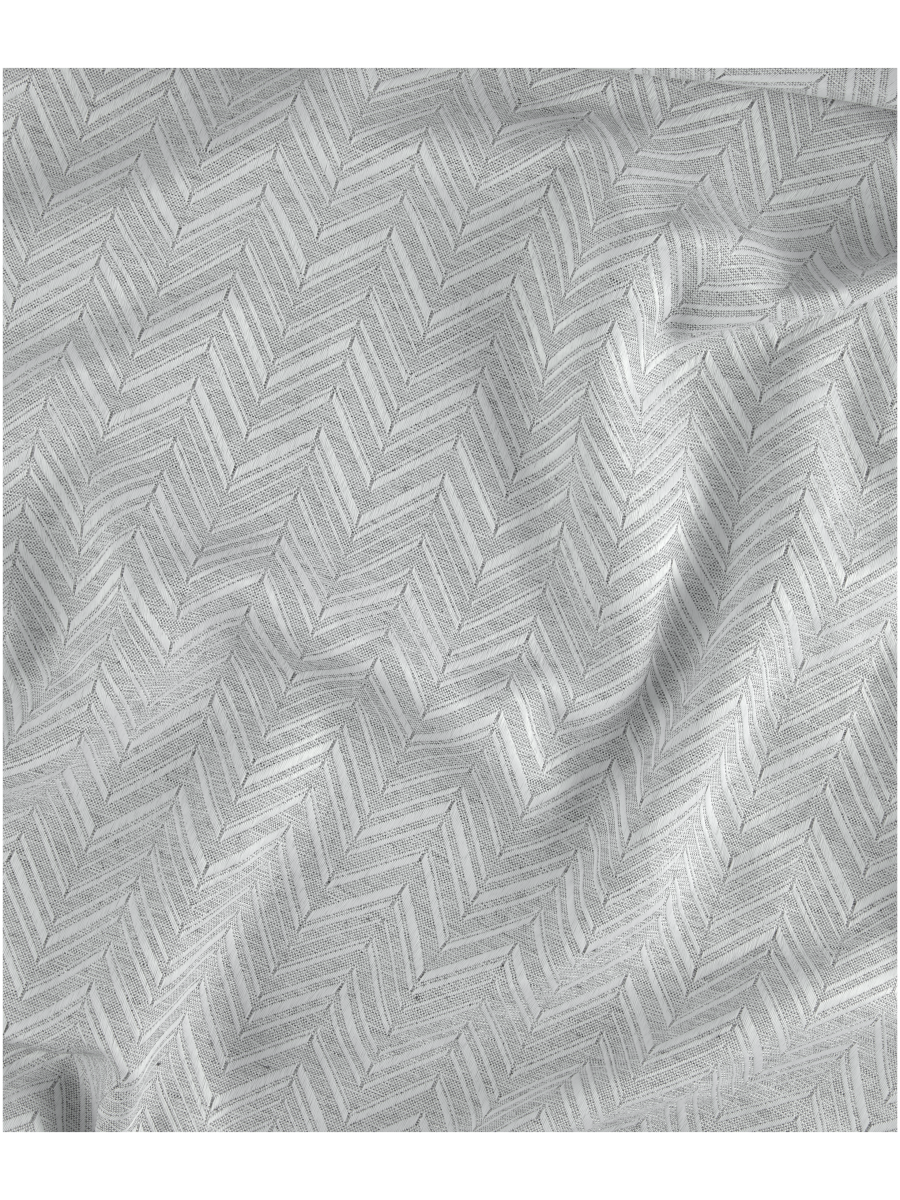 Macro Linen Wide Taped Lined Curtain