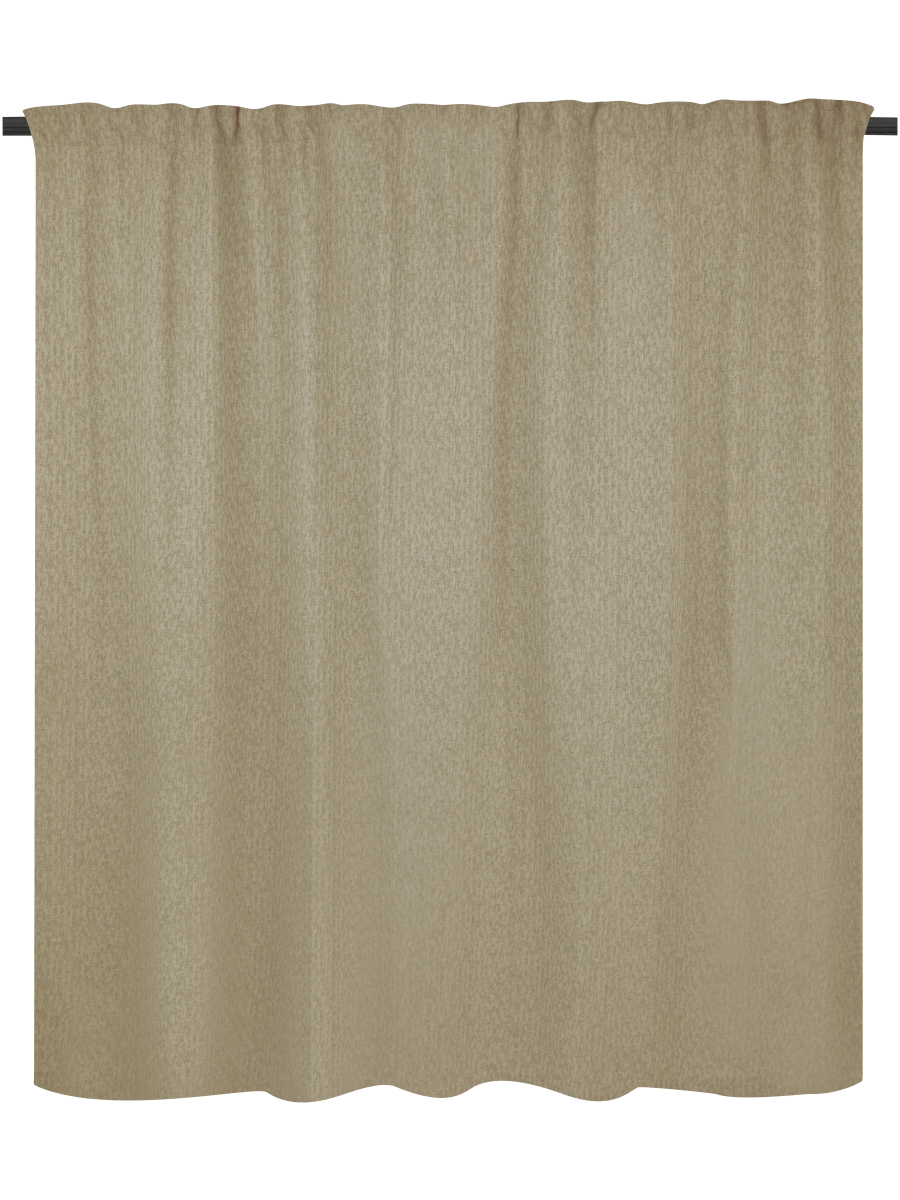Macro Linen Wide Taped Unlined Curtain