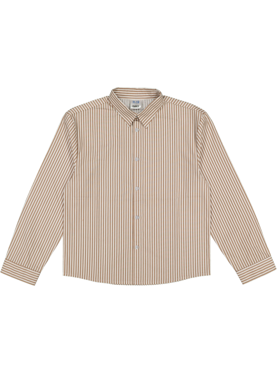 Stripe Long Sleeve Cotton Shirt