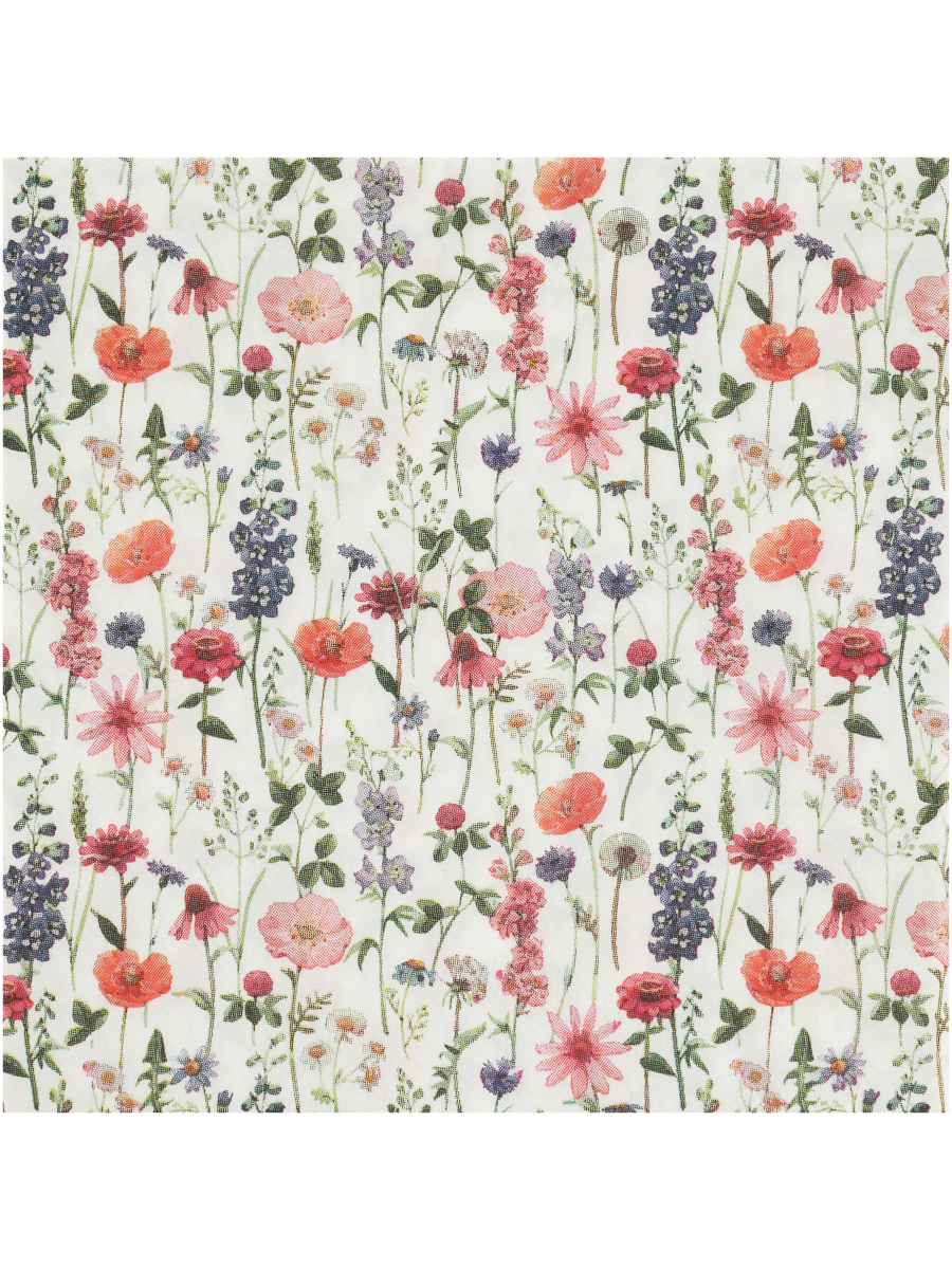 2-Ply Printed Flower Serviettes