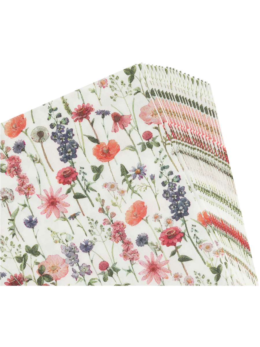 2-Ply Printed Flower Serviettes