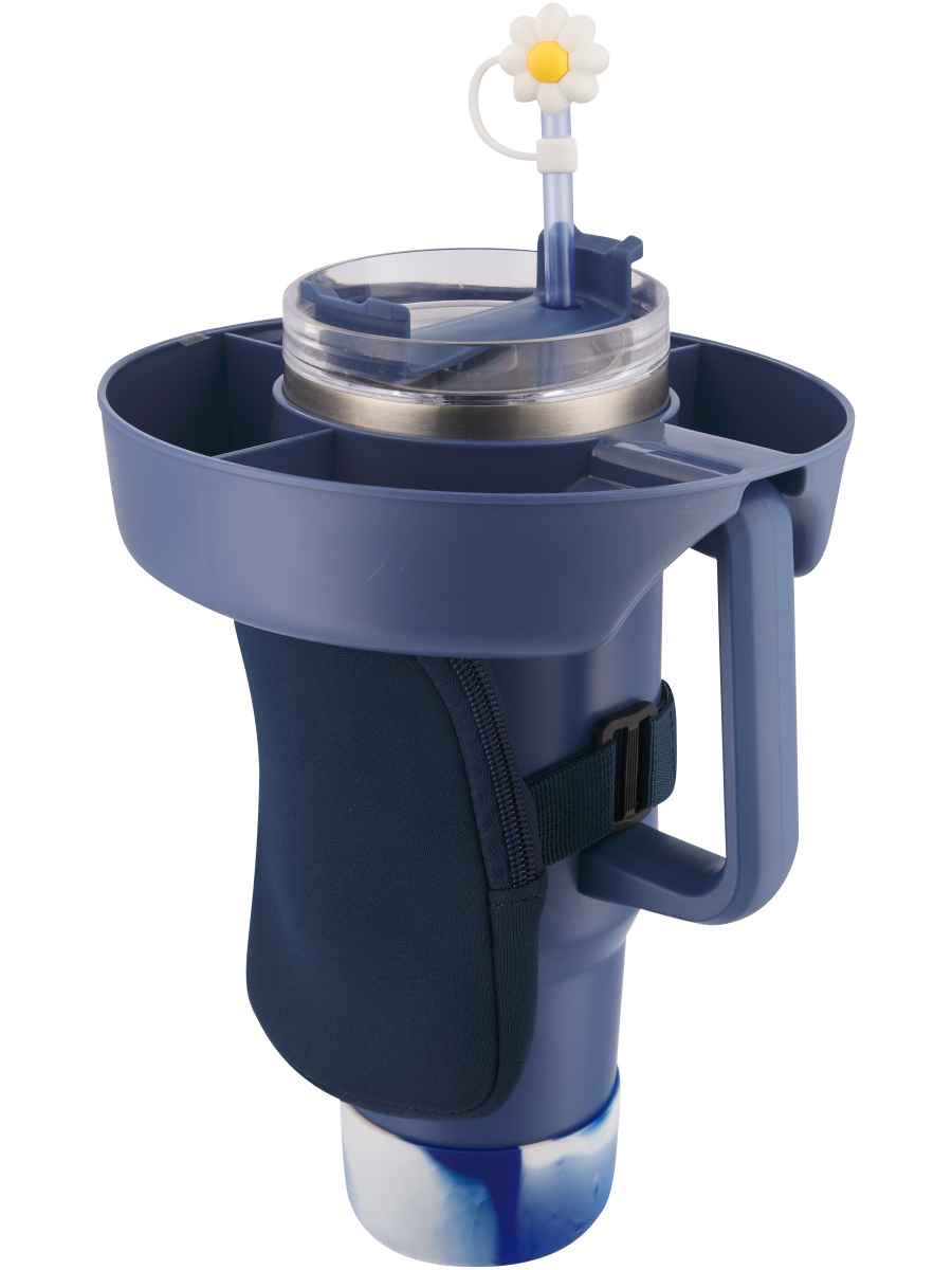 Blue Silicon Bottle Holder