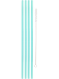 4 Pack Green Bottle Straws