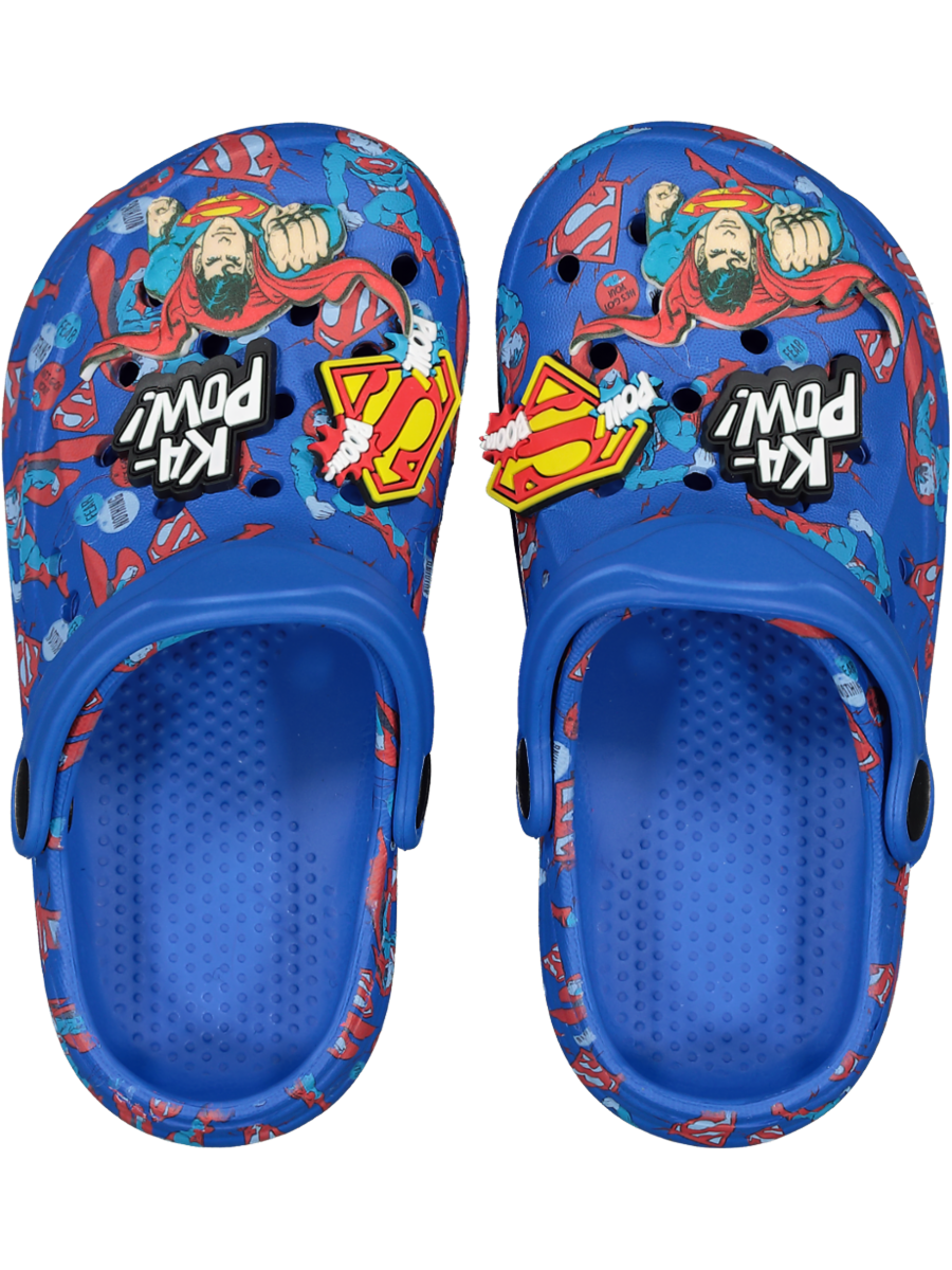 Superman Blue Moulded Sandals