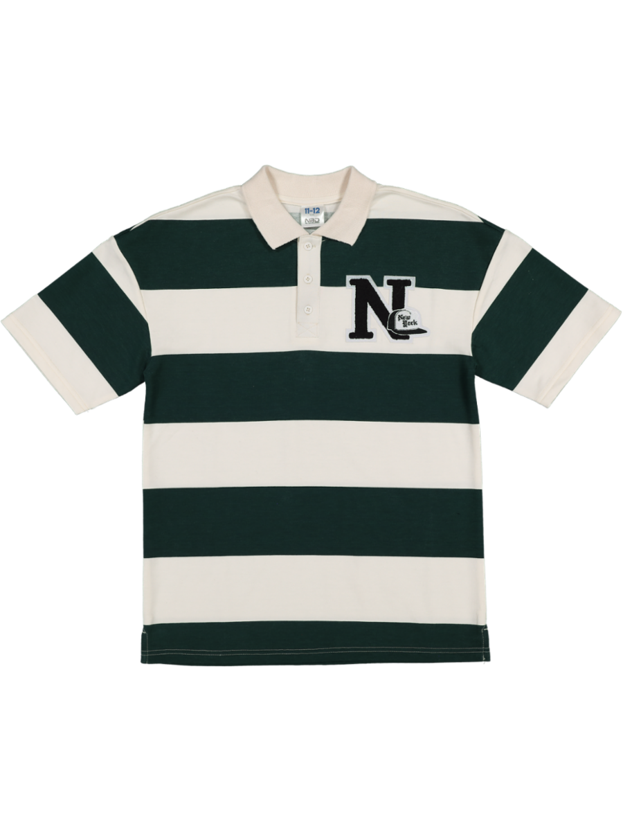 Stripe Short Sleeve Rugby T-Shirt
