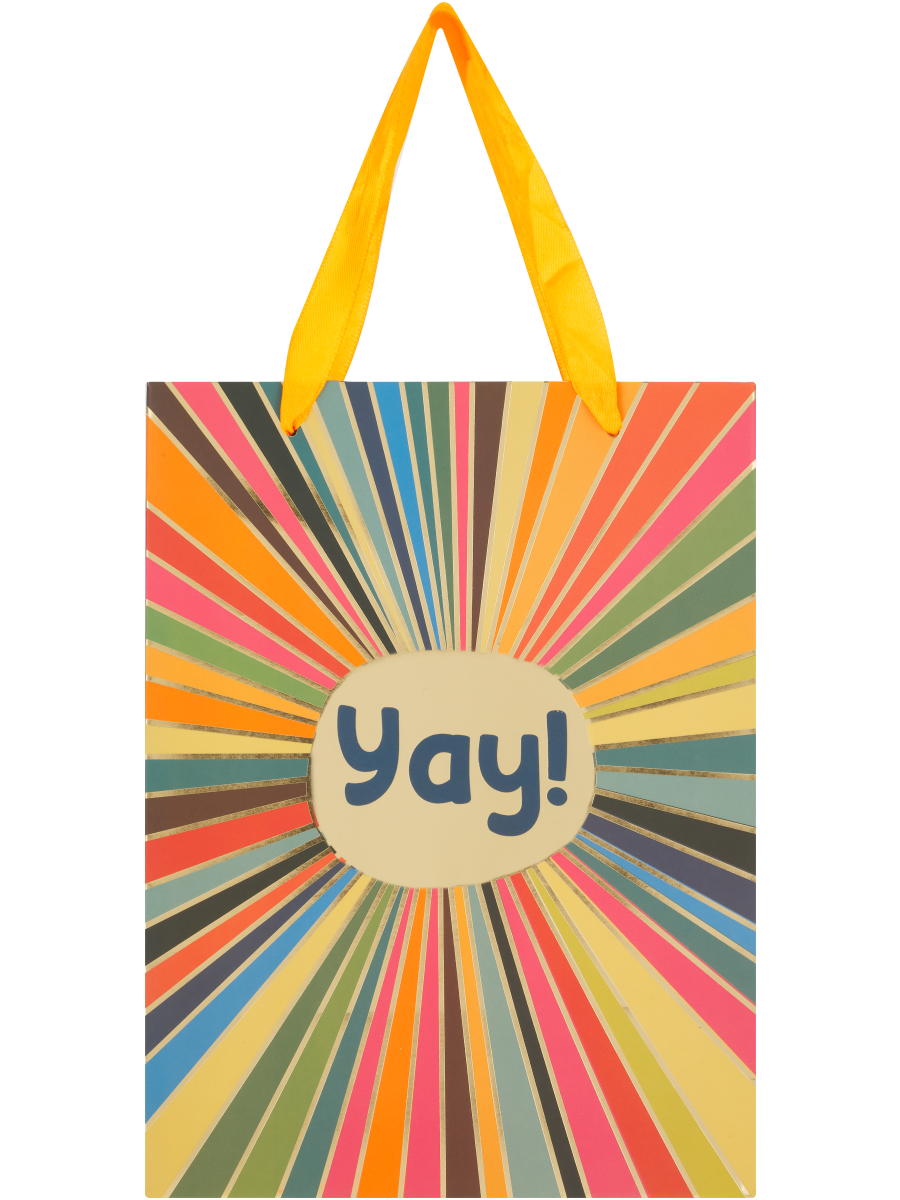 Textured Shape Pattern Or Yay Gift Bag