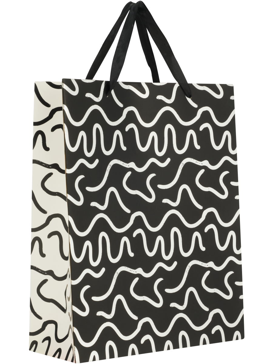 Geometric Or Squiggle Gift Bag (3)