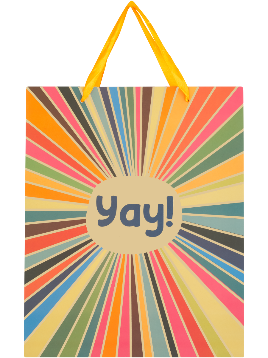 Textured Shape Pattern Or Yay Gift Bag