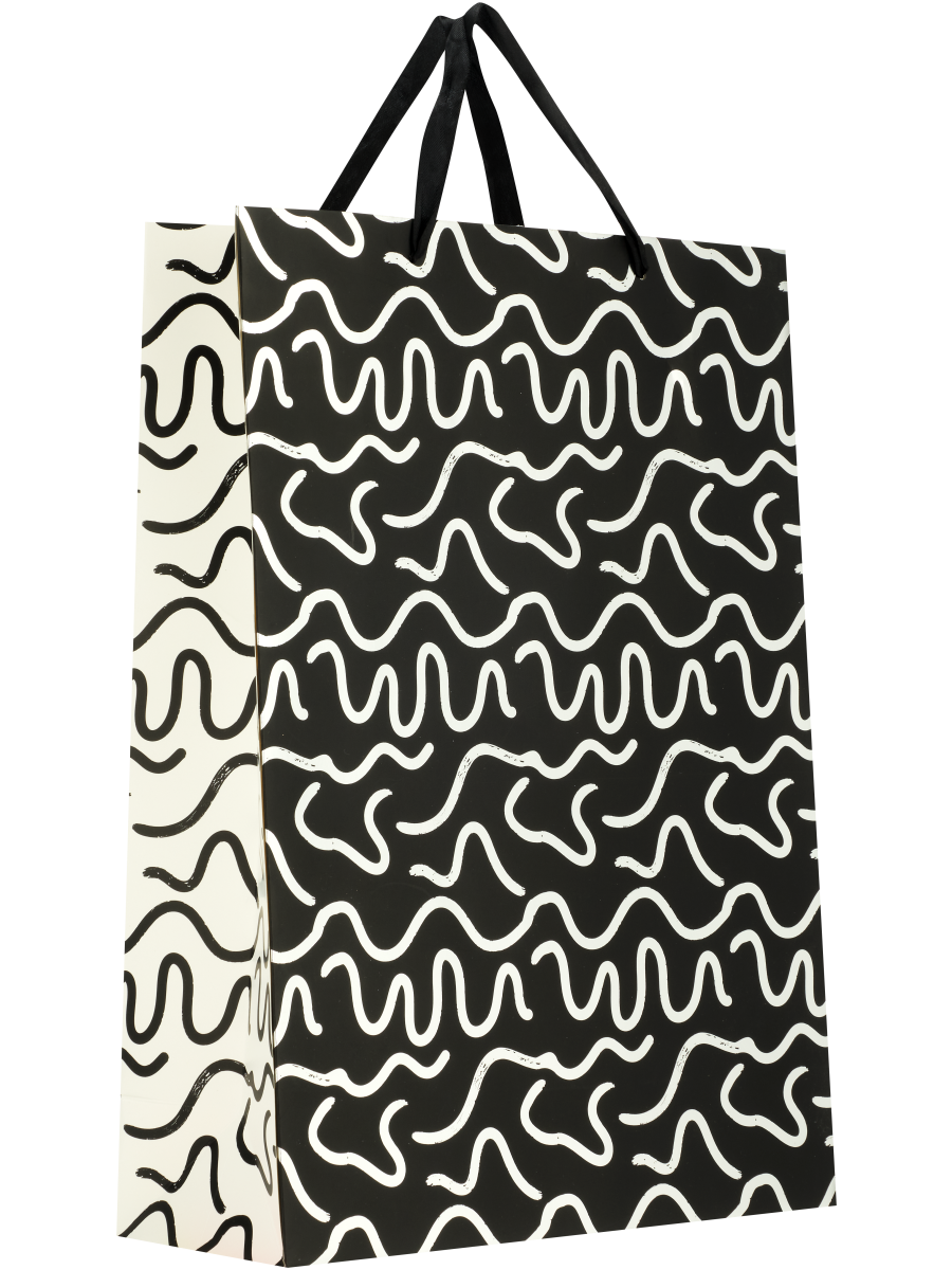 Geometric Or Squiggle Gift Bag (5)