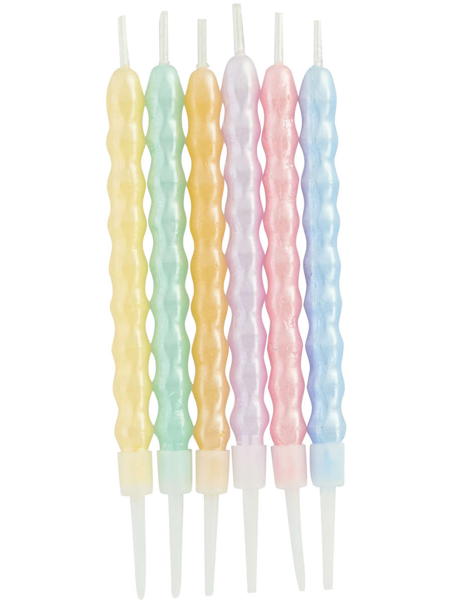 Pastel Metallic Candles